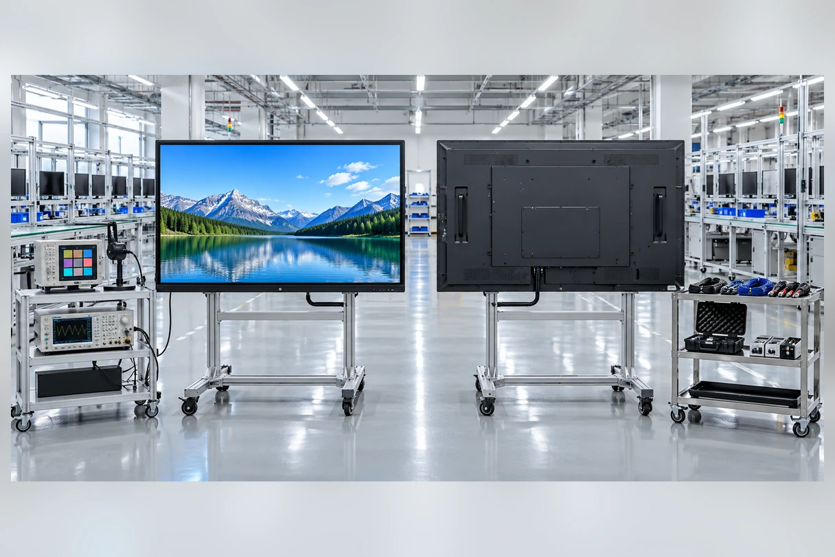 Lucky-XFC touchscreen monitor manufacturing and inspection