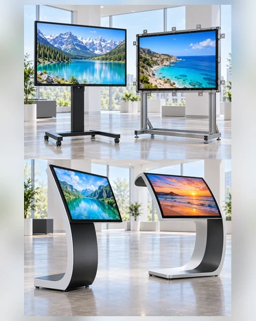 55 inch touchscreen monitor curved flat and computing path selection