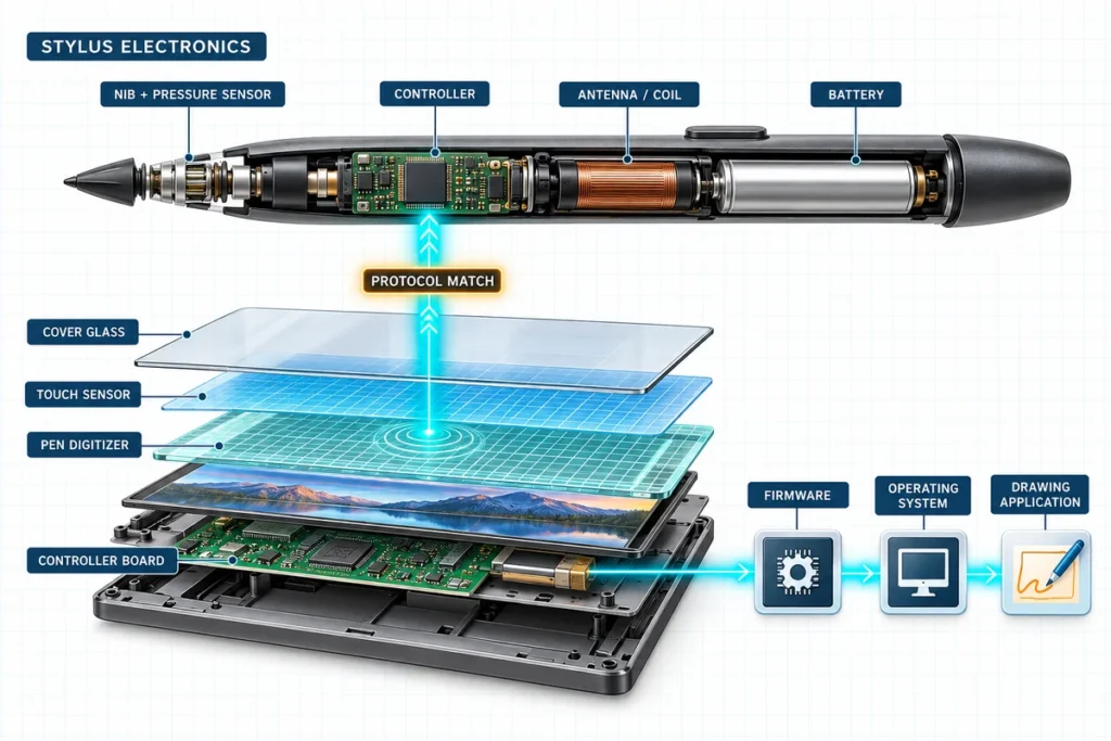 active stylus digitizer compatibility stack