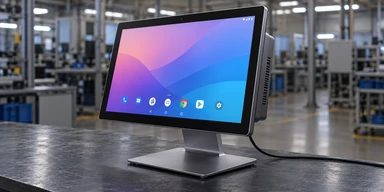 Android all-in-one touchscreen monitor with integrated computing