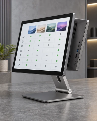 Android touchscreen monitor product and system selection matrix