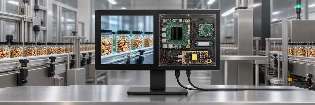 Android touchscreen monitor application computing display and mechanical system layers