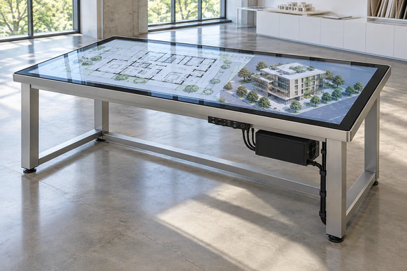Multi touch monitor used for collaborative architectural design review