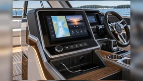 Open-frame USB C touchscreen monitor in an information terminal