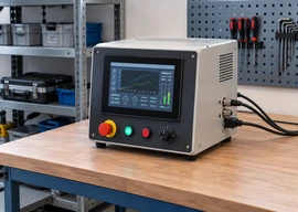 Embedded control consoles with open-frame monitor