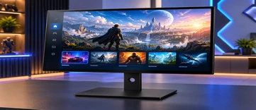Flat metal-housed gaming touchscreen monitor