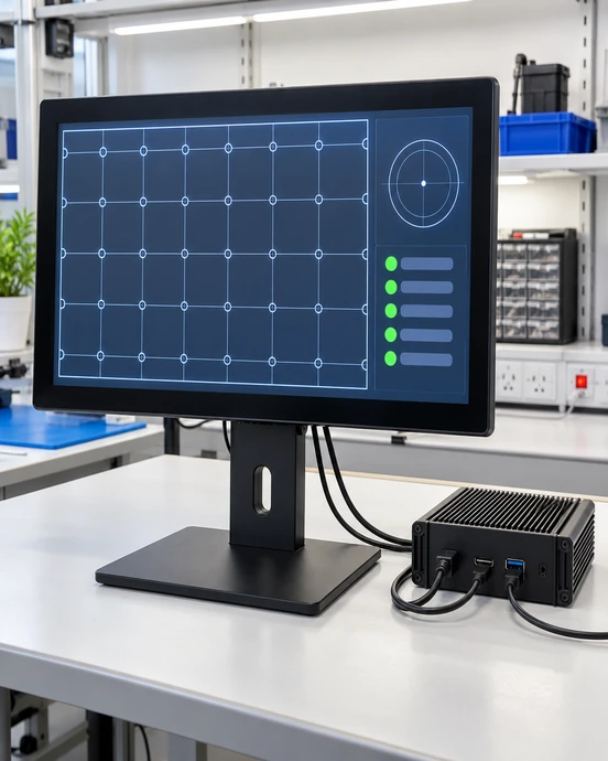 Gaming touchscreen monitor host signal touch and multi-screen validation