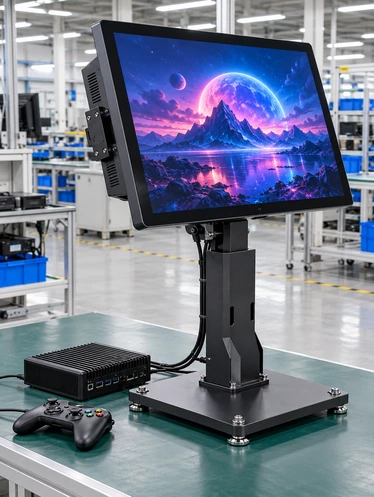 Lucky-XFC flat open-frame C-type and J-type gaming touchscreen monitor models