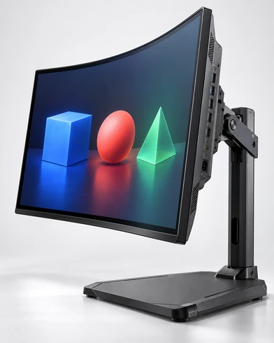 Gaming touchscreen monitor shape model and cabinet selection matrix