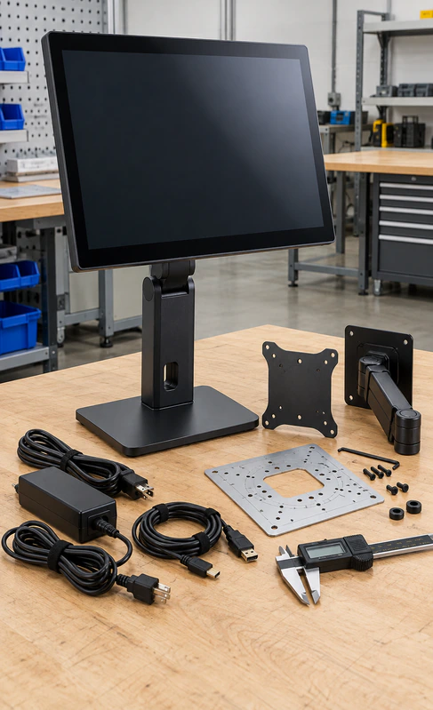 HP touchscreen monitor stand and VESA compatibility review