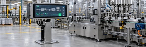 Android touchscreen monitor integrated into commercial equipment