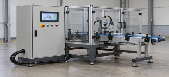 Small touchscreen monitor as industrial machine panel