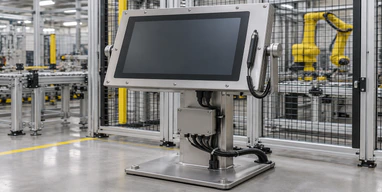Industrial touch monitor with stylus input interface