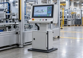 Industrial workstation using an independent touchscreen monitor