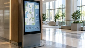 Touchscreen information and wayfinding terminal