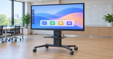 Large-format interactive touch display alternative