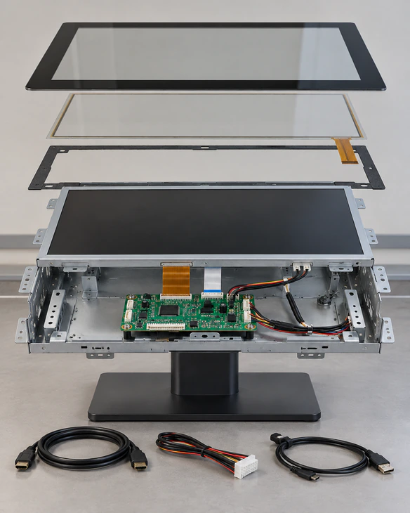Multi touch monitor touch-point and functional inspection