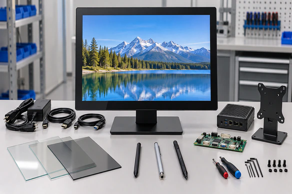 Logic flow chart for selecting a stylus compatible touch monitor