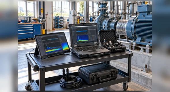 Portable USB C touchscreen monitor used for equipment diagnostics