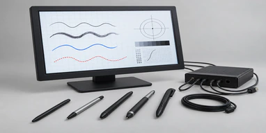 Touch screen monitor and replacement stylus comparison