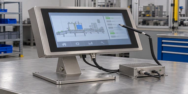 Resistive touch screen operated with a plastic stylus