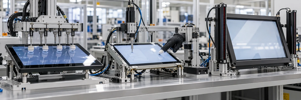 PCAP, resistive and infrared touchscreen selection comparison