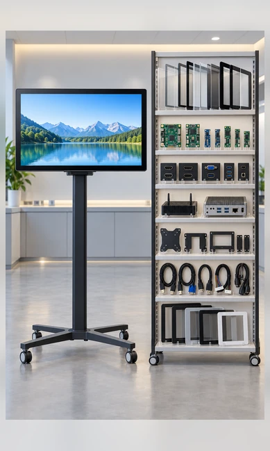 Touchscreen customization for panel, touch, glass, housing, ports and computing
