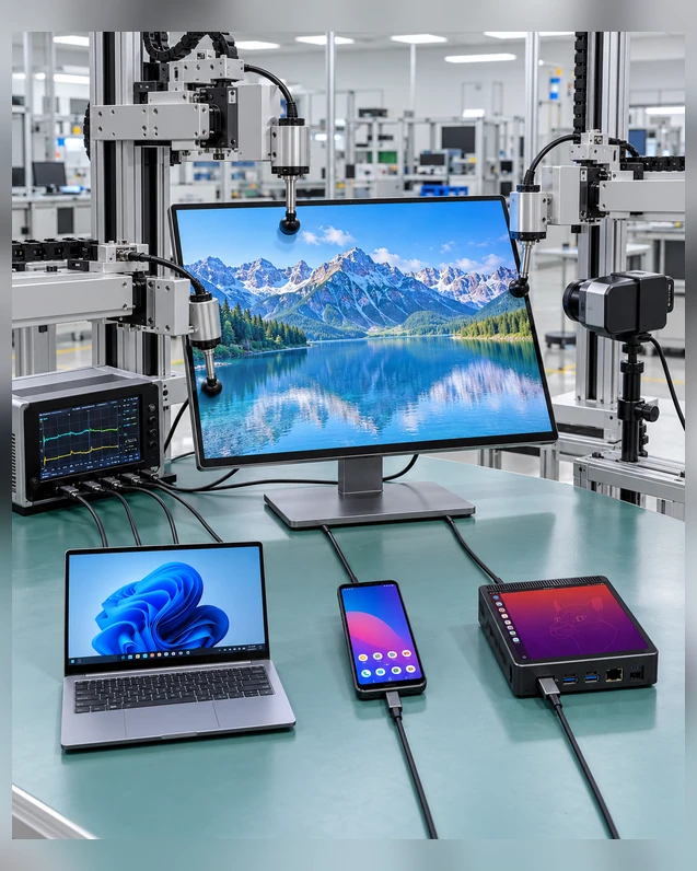 USB C touchscreen monitor touch and operating-system validation